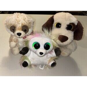 Plush Lot Surprizamals Lumo Stars Lot Of 3 Dog Meerkat Hedghehog